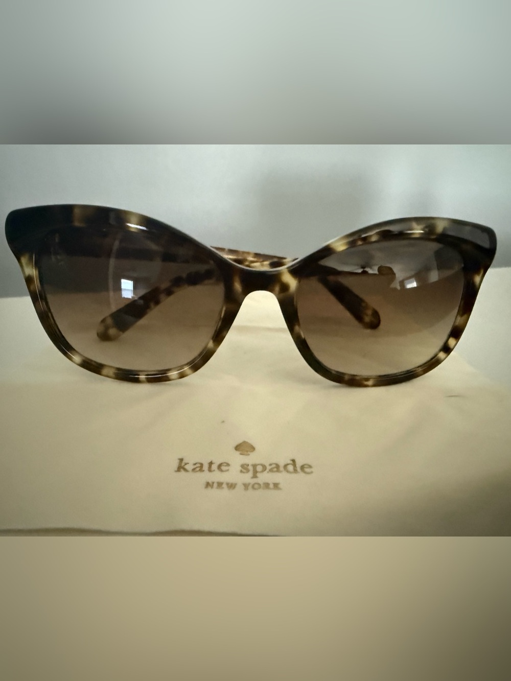kate spade Tortoise Cat-Eye Sunglasses with Brown Gradient Lenses